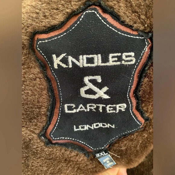 Vintage Suede Jacket Women’s Medium Brown Leather Knoles & Carter Coat Y2K - Picture 9 of 12
